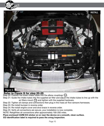 aFe Takeda Stage-2 Cold Air Intake | Nissan 370Z V6 3.7L (09-17) (TA-3017P)