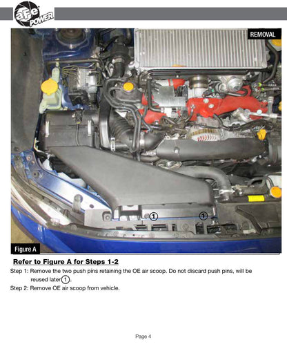 aFe Takeda Stage 2 Pro Dry S Cold Air Intake System | Subaru STI H4-2.5L (15-17) (TA-4306B-D)