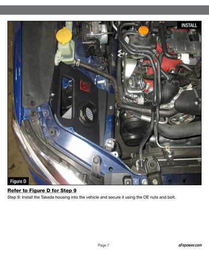 aFe Takeda Stage 2 Pro Dry S Cold Air Intake System | Subaru STI H4-2.5L (15-17) (TA-4306B-D)