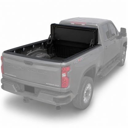 Truxarmor QuadAxis Pro Series Quad-Fold Flip Up Tonneau Cover for 2020-2025 GMC 3500HD  - 6'9" Bed