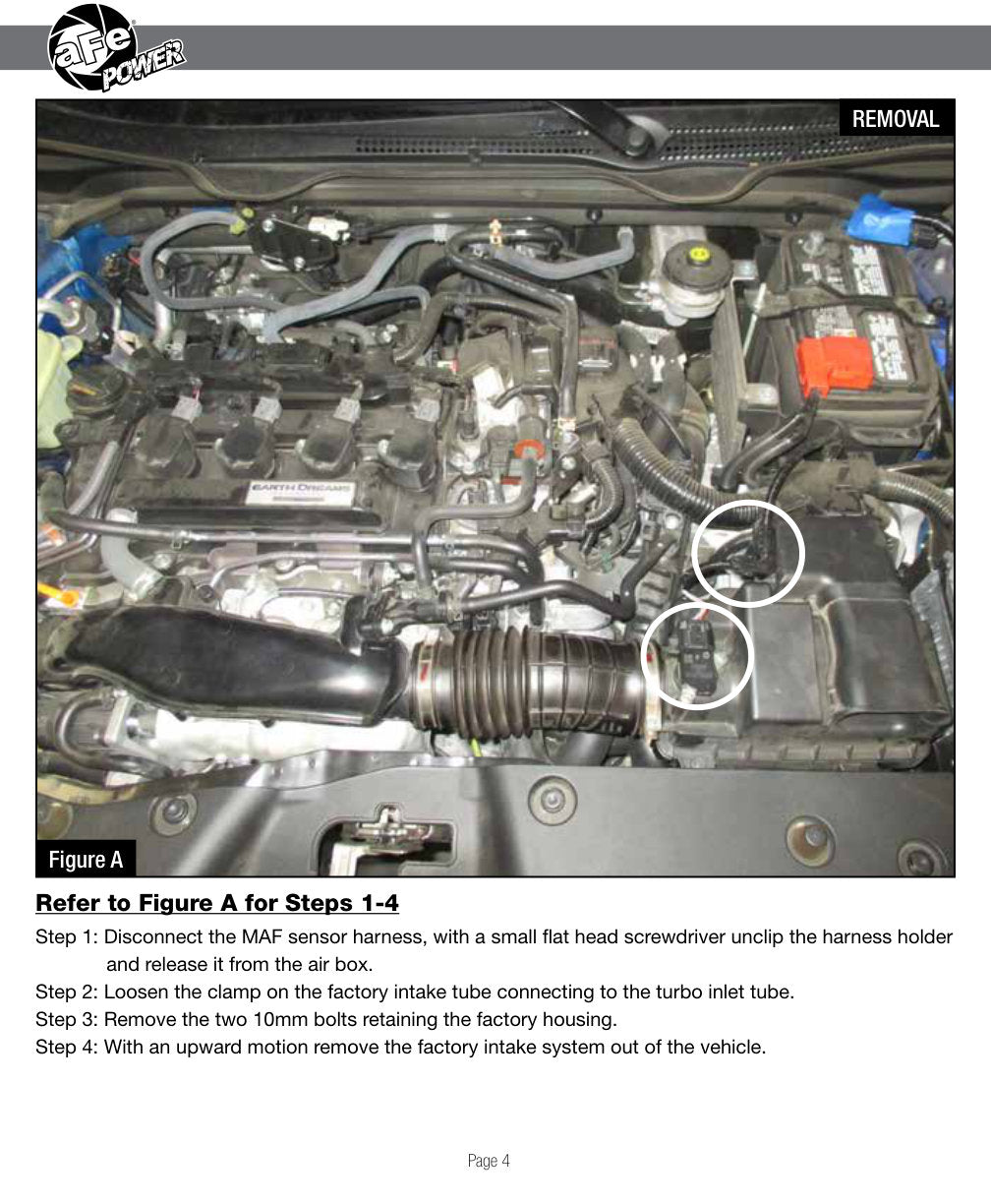 aFe Stage-2 PDS AIS Intake | Honda Civic 1.5L 2016 (TM-1024B-D)