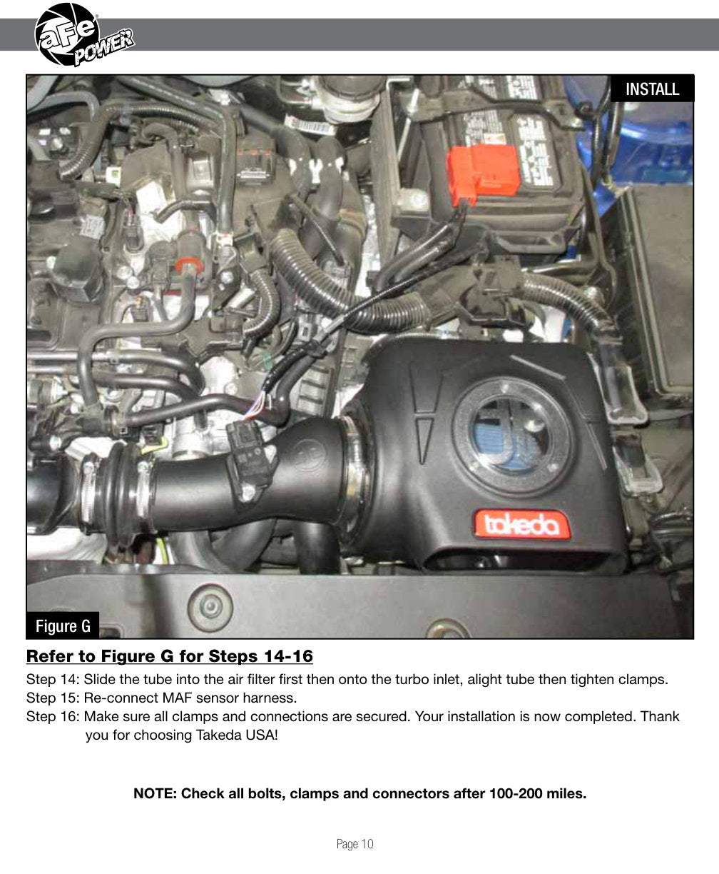 aFe Stage-2 PDS AIS Intake | Honda Civic 1.5L 2016 (TM-1024B-D)