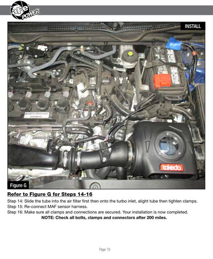 aFe Takeda Momentum GT Pro DRY S Intake | Honda Civic Si 2017-18 I4 1.5L (TM-1026B-D)