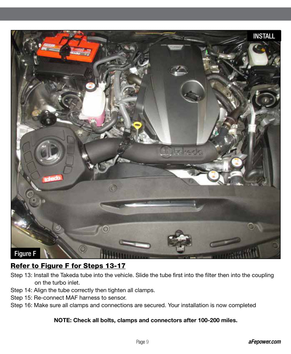 aFe Takeda Momentum GT Pro 5R Cold Air Intake | Lexus IS 200t (16-17) (TM-2019B-R)