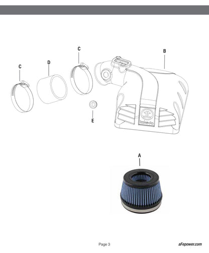 aFe Takeda Stage-2 Cold Air Intake System w/ Pro 5R Filter | Honda Civic L4 1.8L (12-13) (TR-1020B)
