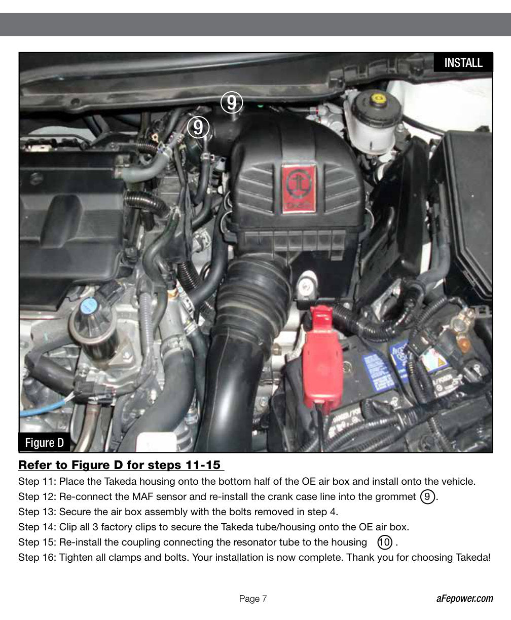 aFe Takeda Stage-2 Cold Air Intake System w/ Pro 5R Filter | Honda Civic L4 1.8L (12-13) (TR-1020B)