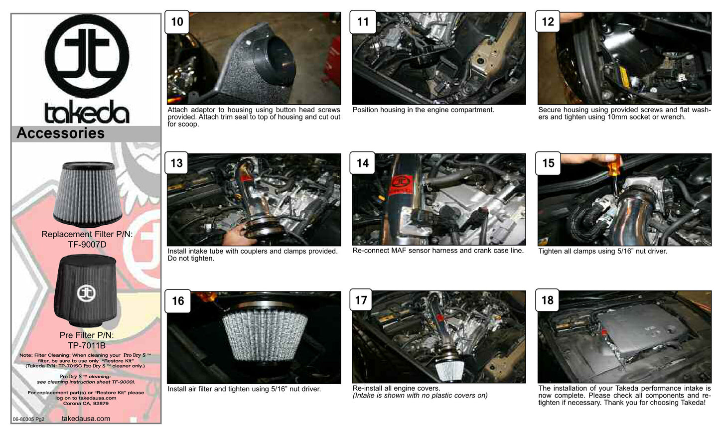aFe Takeda Stage-2 Pro 5R Intake | Lexus IS250/350 2006-2014 (TR-2004B-R)
