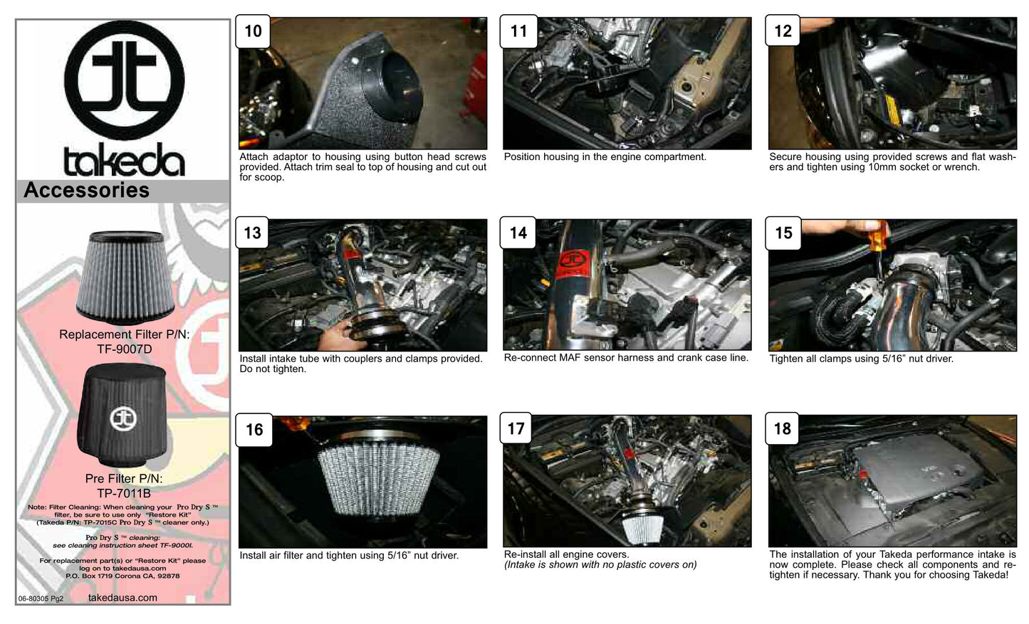 aFe Takeda Stage-2 Pro DRY S Intake | Lexus IS250/350 2.5L/3.5L V6 (06-14) Polished (TR-2004P-D)