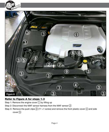 aFe Takeda Stage-2 PDS Intake | Lexus IS-F (08-11) (07-14) (TR-2011B)