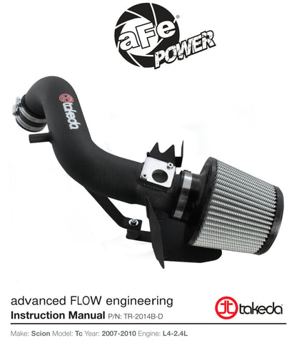 aFe Takeda Stage-2 PRO Dry S Intake | Scion tC 2.4L (07-10) (TR-2014B-D)