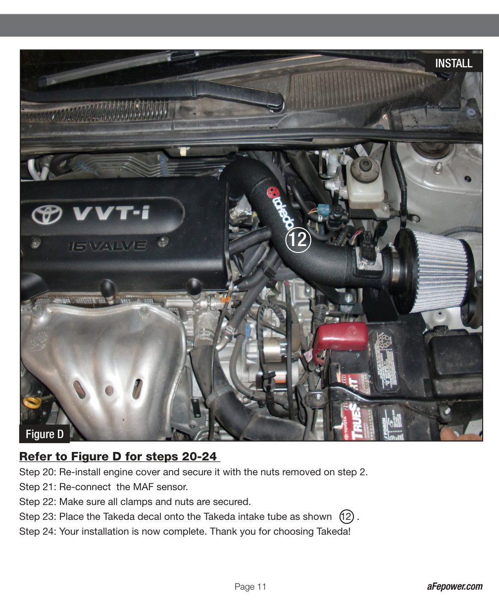 aFe Takeda Stage-2 PRO Dry S Intake | Scion tC 2.4L (07-10) (TR-2014B-D)