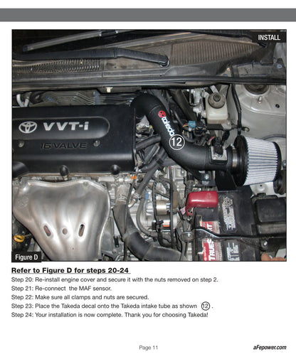 aFe Takeda Stage-2 PRO Dry S Intake | Scion tC 2.4L (07-10) (TR-2014B-D)