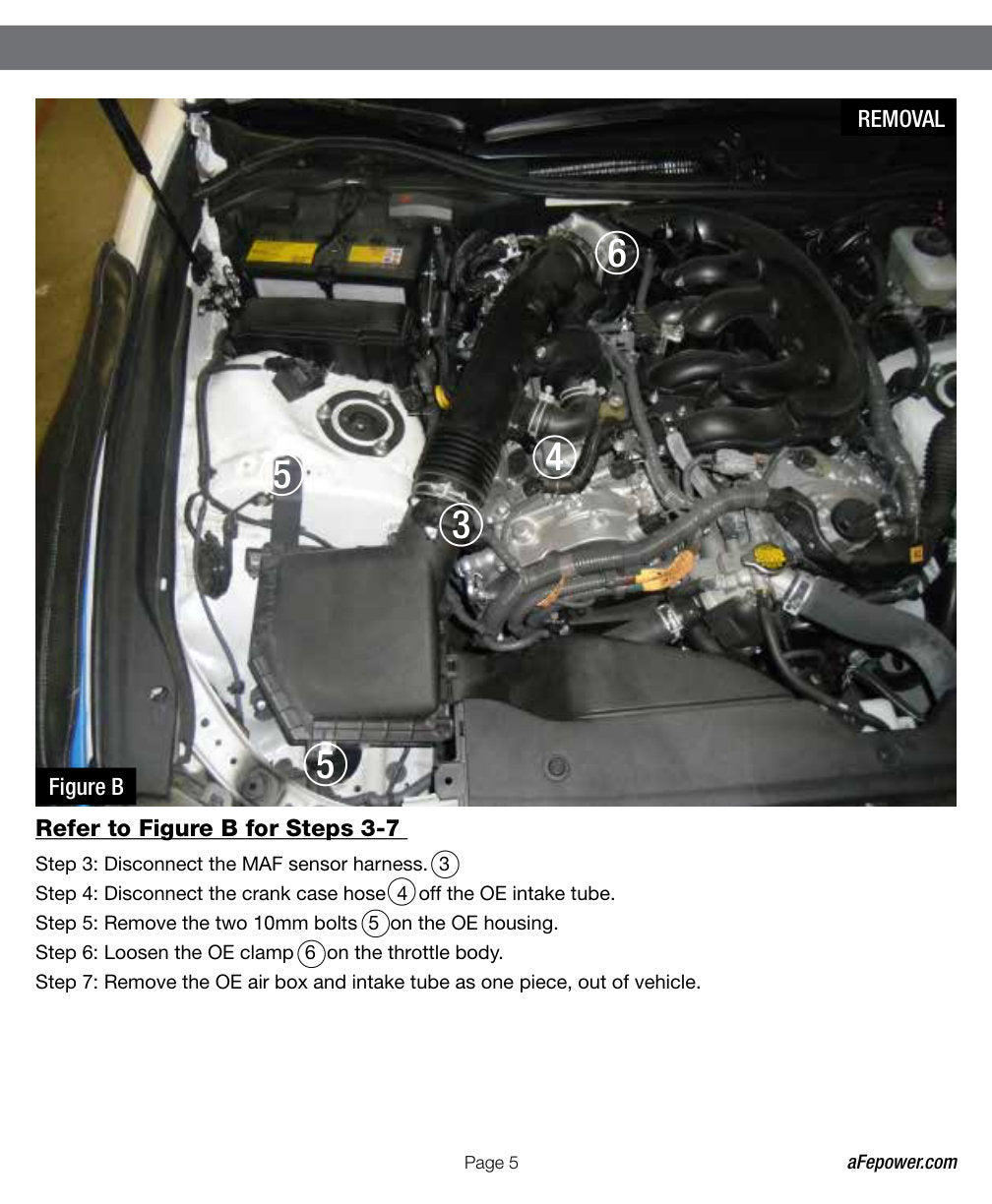 aFe Takeda Stage-2 Pro 5R Cold Air Intake | Lexus RC 350 3.5L (15-17) (TR-2015B-1R)