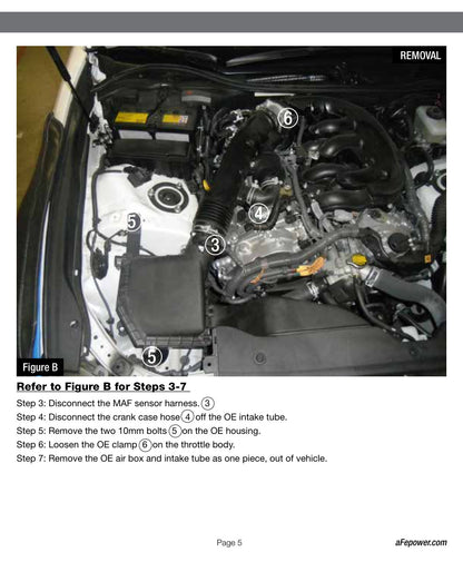 aFe Takeda Stage-2 Pro 5R Cold Air Intake | Lexus RC 350 3.5L (15-17) (TR-2015B-1R)