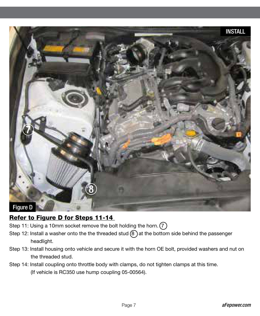 aFe Takeda Stage-2 Pro 5R Cold Air Intake | Lexus RC 350 3.5L (15-17) (TR-2015B-1R)