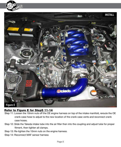 aFe Takeda Stage-2 Pro Dry S Cold Air Intake | Lexus RC F 5.0L V8 (15-17) (TR-2017L-D)