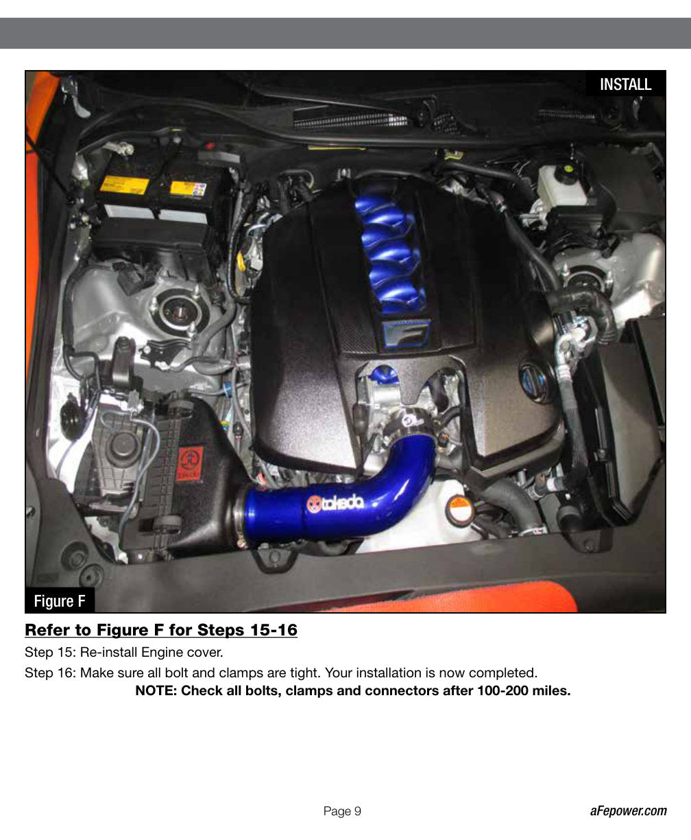 aFe Takeda Stage-2 Pro Dry S Cold Air Intake | Lexus RC F 5.0L V8 (15-17) (TR-2017L-D)