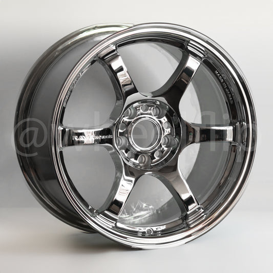 Gram Lights 57DR 17x9 +22 5x114.3 Chrome Plating (SET)