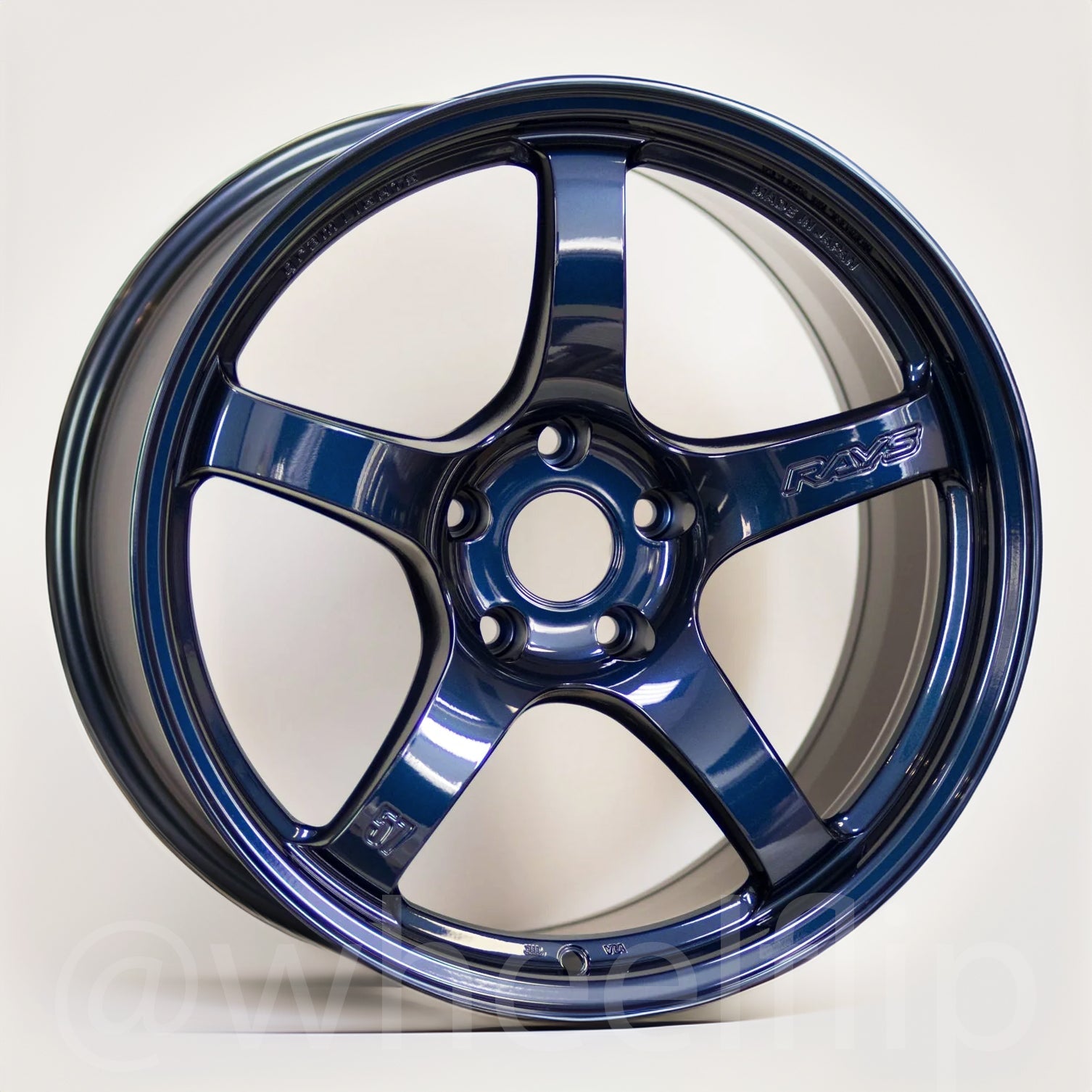 Gram Lights 57CR 18x10.5 +12 5x114.3 Eternal Blue-WheelFlip