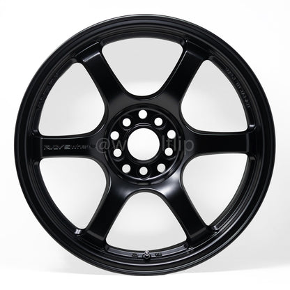 Gram Lights 57DR 17x9 +12 5x114.3 Semi Gloss Black (SET)