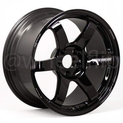 Volk Racing TE37 Saga S-Plus 17x9 +22 5x114.3 Black (SET)