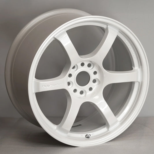 Gram Lights 57DR 18x9.5 +38 5x114.3 Ceramic Pearl White