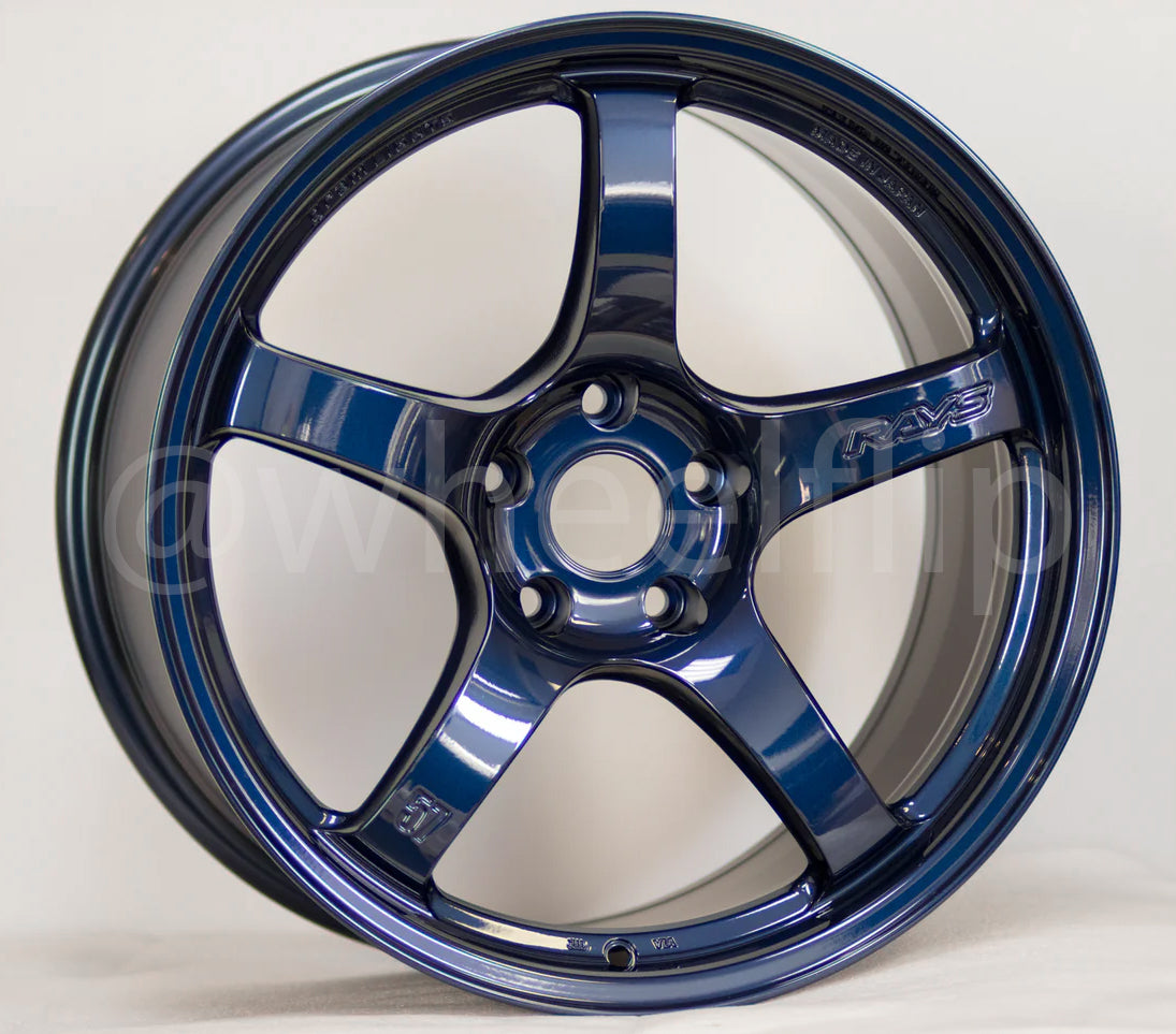 Rays Gram Lights 57CR 18x9.5 +38 5x114.3 Eternal Blue Pearl (SET)