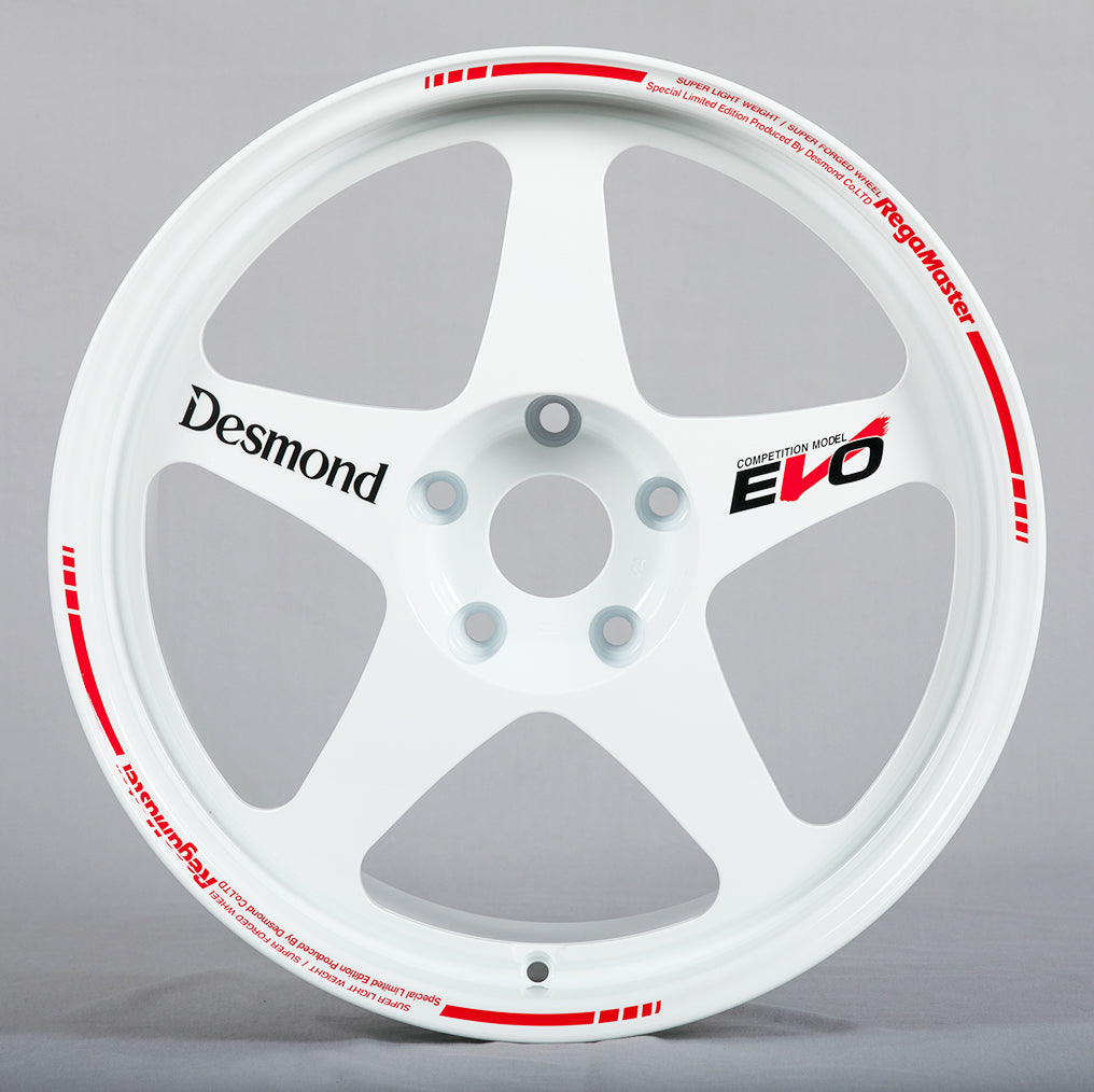 Desmond Regamaster EVO II 18x9.5 +22, 18x10.5 +22 Gloss White (SET)