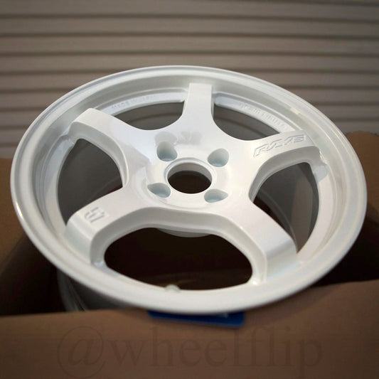 Gram Lights 57CR 15x8 +28 4x100 Ceramic White Pearl (SET)