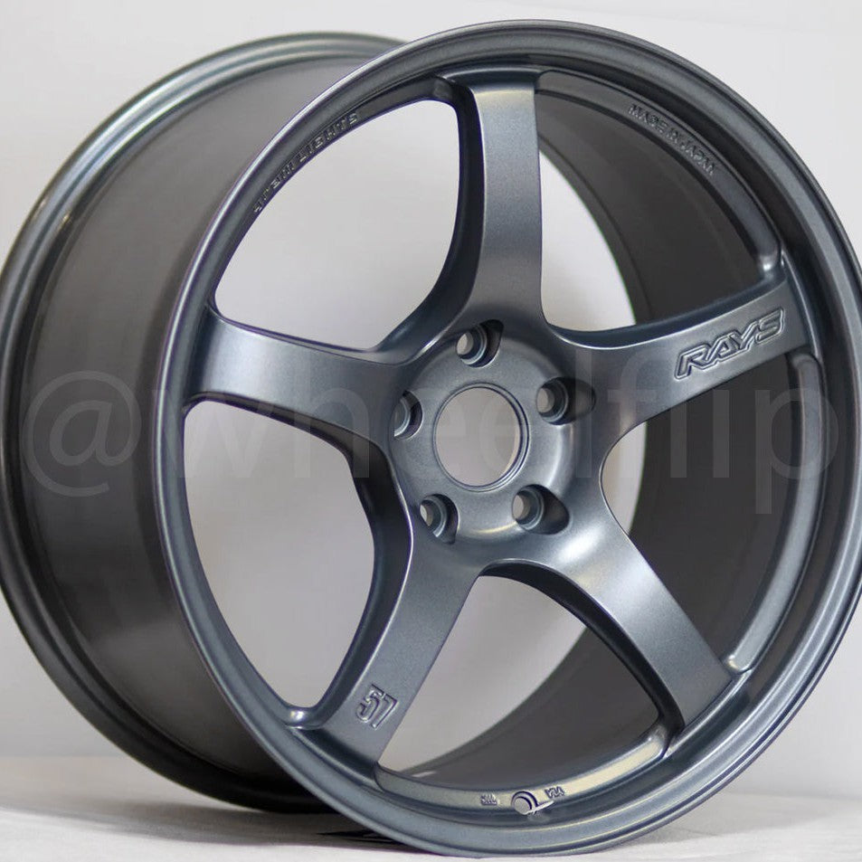 Gram Lights 57CR 18x9.5 +38 5x120 Gun Blue 2 (SET)