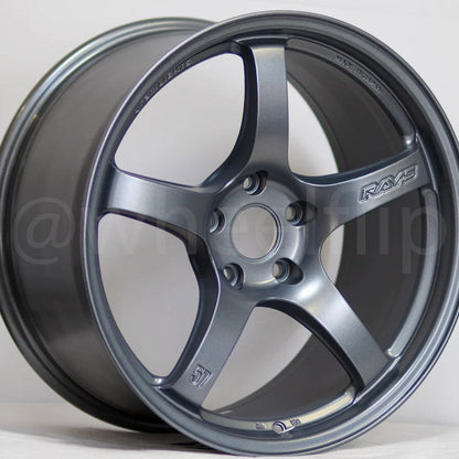 Gram Lights 57CR 18x9.5 +38 5x120 Gun Blue 2 (SET)