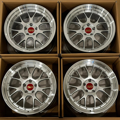 BBS LM-R 20x9.5 +23, 20x11 +40 5x120 Diamond Silver (SET)