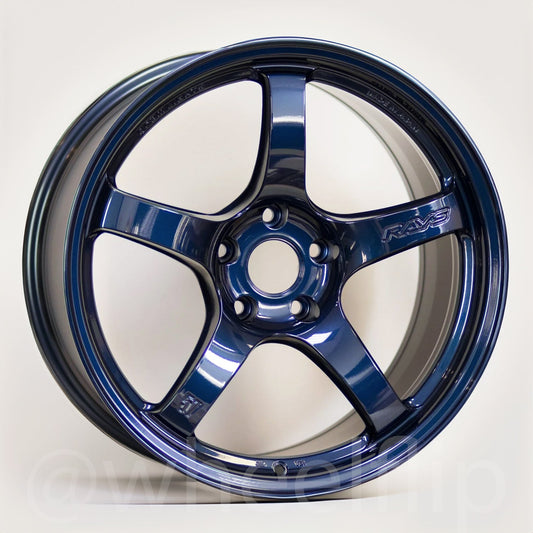 Gram Lights 57CR 19x10.5 +35 5x112 Eternal Blue Pearl-WheelFlip