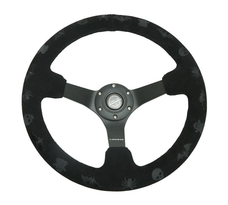 NRG 350MM 3" DEEP DISH SPOOKY STEERING WHEEL SUEDE