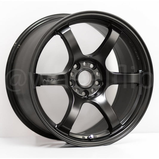 Gram Lights 57DR 19x9.5 +25 5x114.3 Semi Gloss Black-WheelFlip