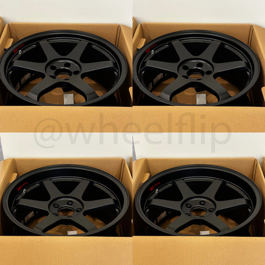 Volk Racing TE37SL 19x9.5 +22, 19x10.5 +35 5x112 Matte Black (SET)