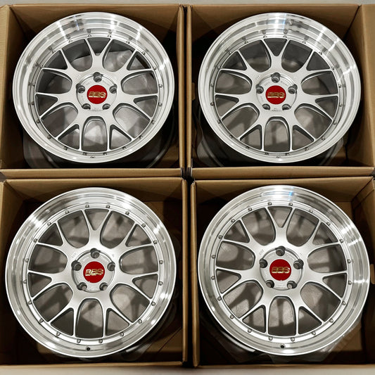 BBS LM-R 20x10 +12, 20x11 +14 5x112 Diamond Silver (SET)