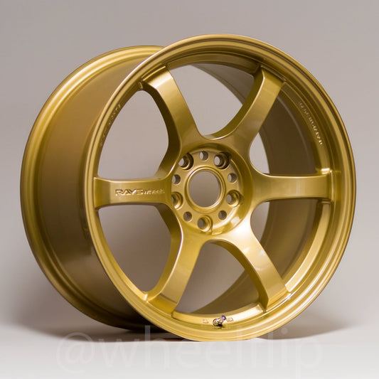 Gram Lights 57DR 18x9.5 +38 5x100 E8 Gold (SET)