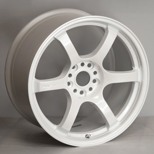 Gram Lights 57DR 18x9.5 +38 5x114.3 Ceramic Pearl White (SET)