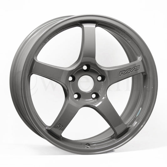 Gram Lights 57CR 18x9.5 +38 5x114.3 Glossy Gray (SET)