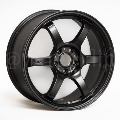 Gram Lights 57DR 18x8.5 +37 5x114.3 Semi Gloss Black (SET)