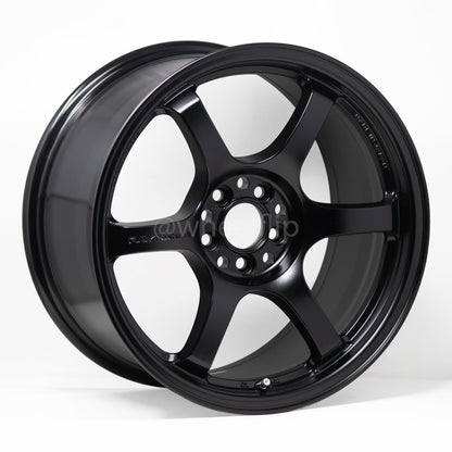 Gram Lights 57DR 17x9 +12 5x114.3 Semi Gloss Black (SET)