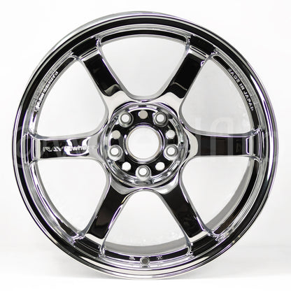 Gram Lights 57DR 18x10.5 +12 5x114.3 Chrome Plating (PAIR)