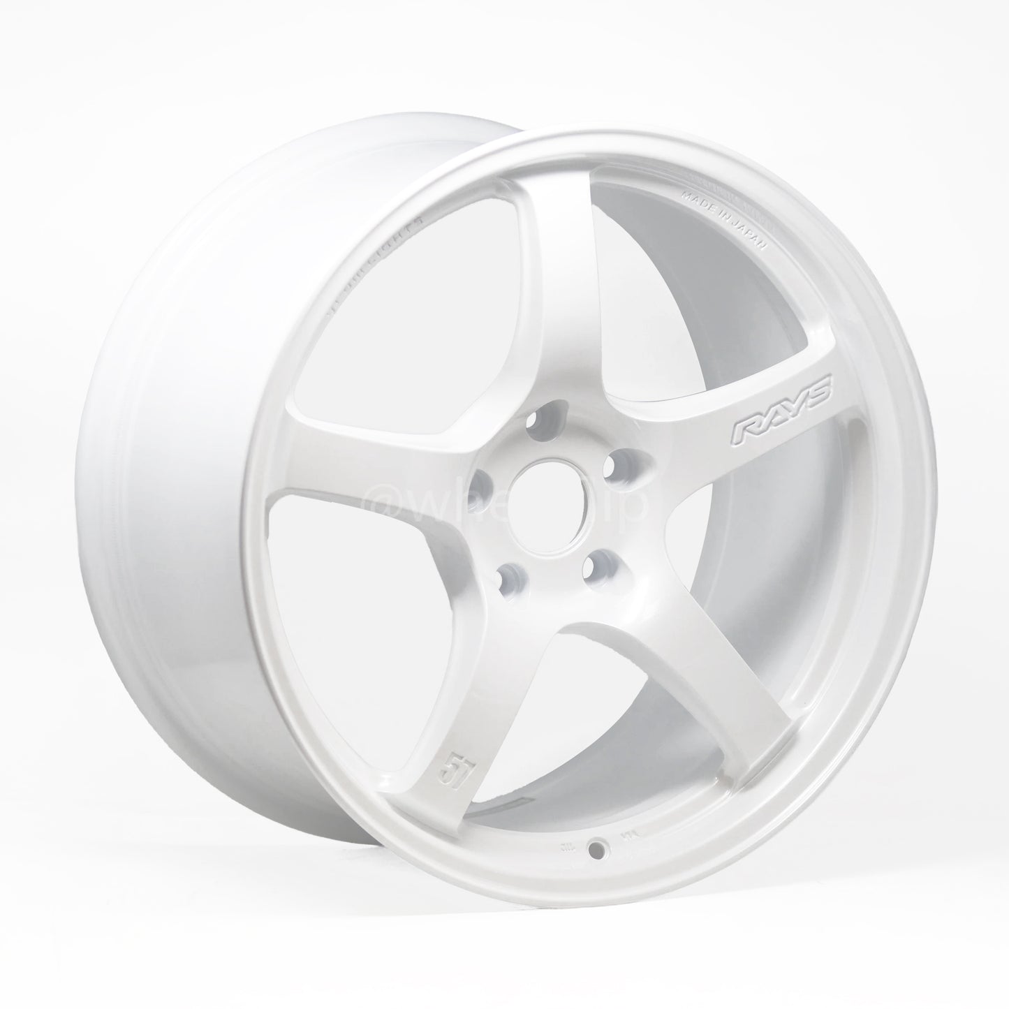 Gram Lights 57CR 18x9.5 +38 5x114.3 Ceramic White Pearl (SET)