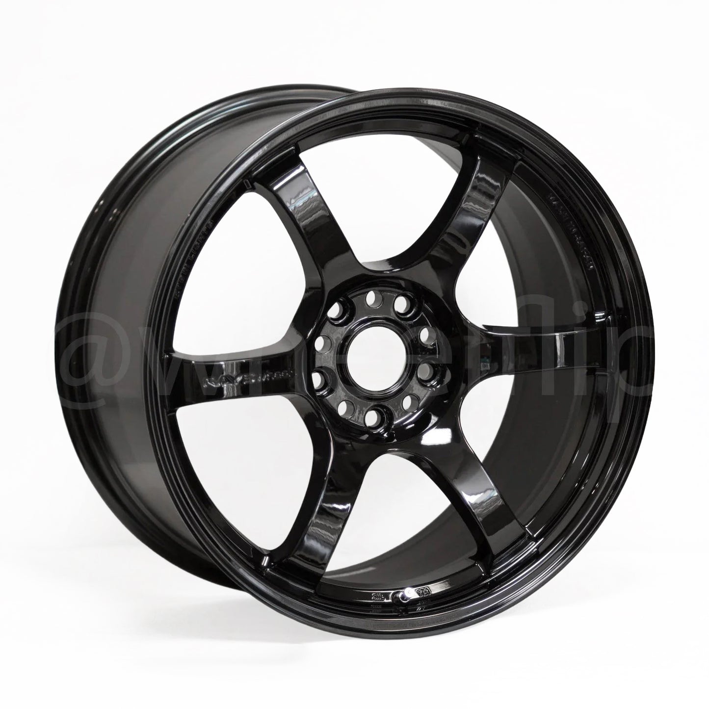 Gram Lights 57DR 18x9.5 +22 5x114.3 Glossy Black (SET)
