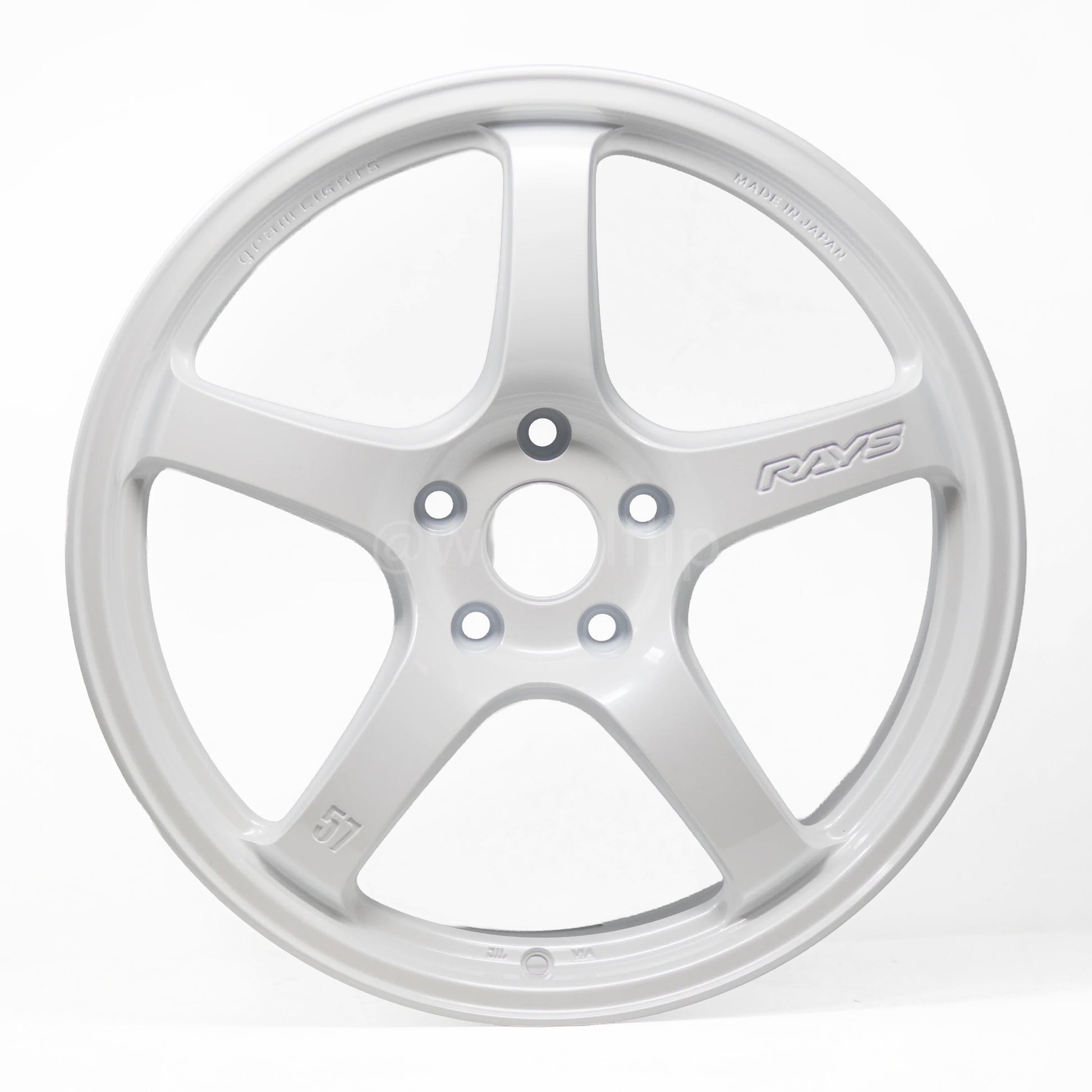 Gram Lights 57CR 18x9.5 +38 5x114.3 Ceramic White Pearl (SET)