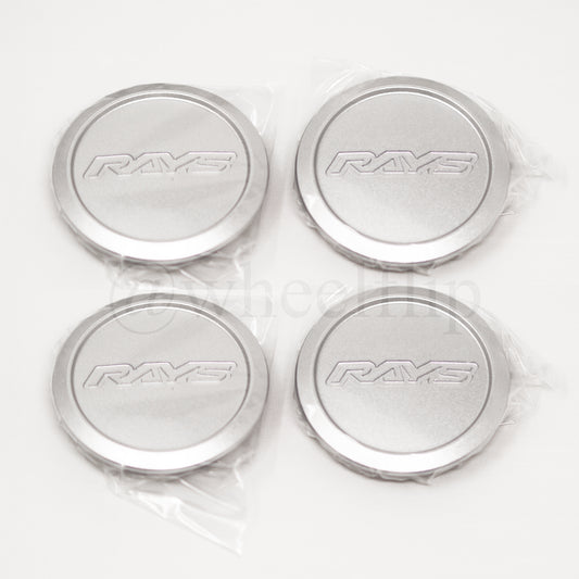 Rays Volk Racing Low Type Center Cap - Diamond Silver (SET)