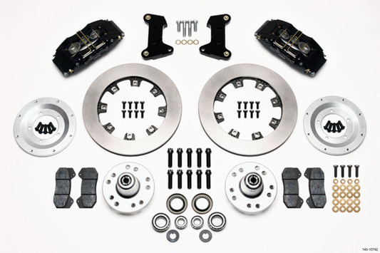 Wilwood Forged Dynapro 6 Big Brake 6 Piston Front Brake Kit - Black - Ford / Mercury 1974-78