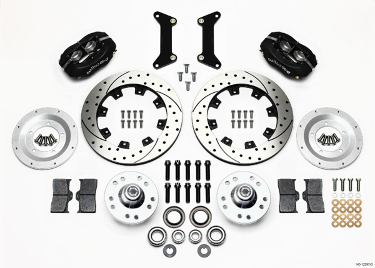 Wilwood Dynalite Big Brake 4 Piston Front Brake Kit - GM G-Body 1980-87