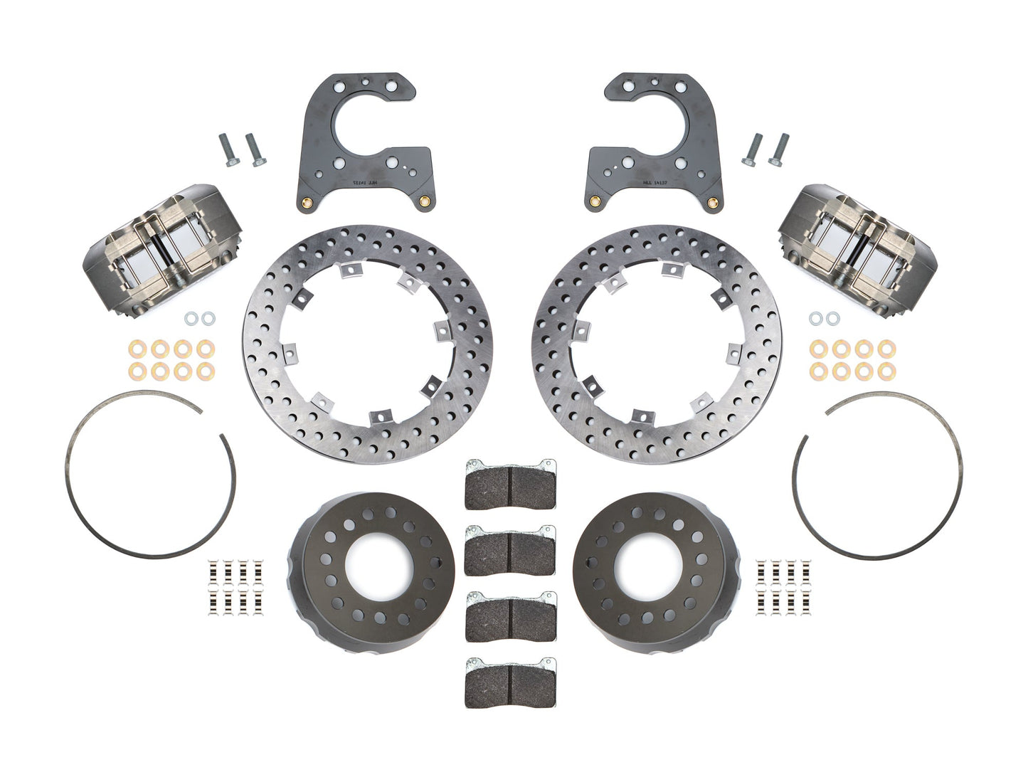 Wilwood Dynapro SA Lug Drive Dynamic 4 Piston Rear Brake Kit - Gray - Big Ford